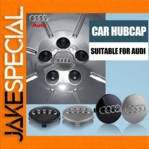 Audi 59mm Alloy Hub Cap Set for Multiple Models