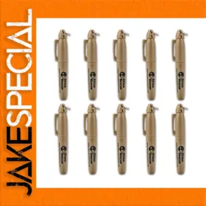 Set of 10 Beige Permanent Markers with Fine Tips