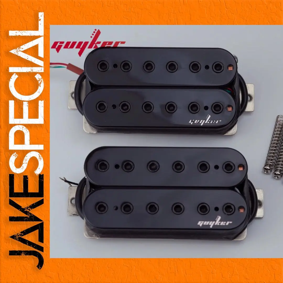 Black Ceramic Humbucker Pickup Set for Electric Guitars 1 Black Ceramic Humbucker Pickup Set for Electric Guitars