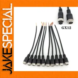 M12 GX12 4-Pin Aviation Signal Cables Set
