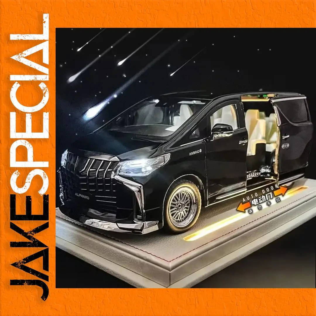 1:18 Toyota Alphard Diecast Model in Black 1 1:18 Toyota Alphard Diecast Model in Black
