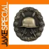 German Metal Badge Medal with Helmet Design