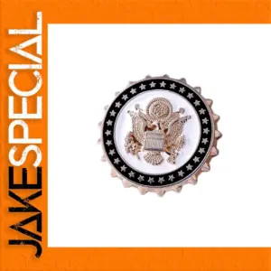 Classic US Emblem Brooch with Eagle Design