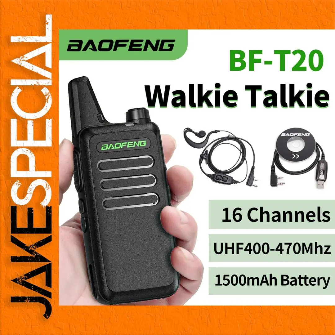 Baofeng BF-T20 UHF Walkie Talkie 3-5km Range 1 Baofeng BF-T20 UHF Walkie Talkie 3-5km Range