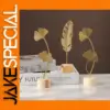 Elegant Ginkgo Leaf Decor with Wooden Base