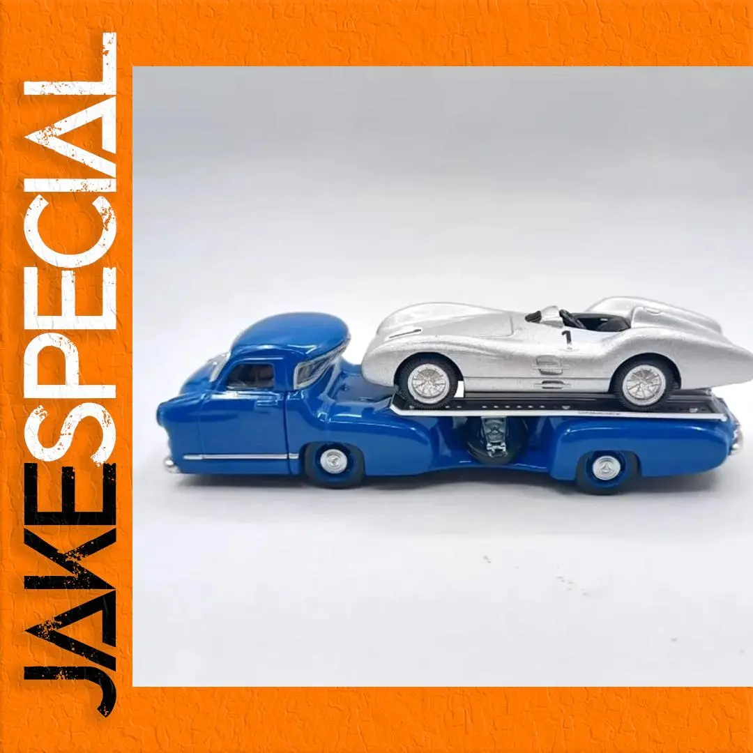 NOREV 1:64 Diecast Truck with Sports Car 1 NOREV 1:64 Diecast Truck with Sports Car