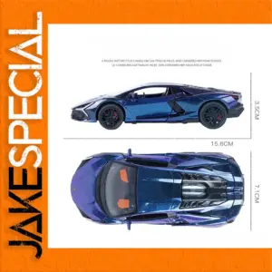 Diecast Metal Supercar Model in Blue