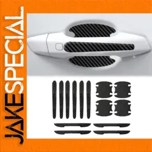 Car Door Handle Protector Stickers with Carbon Fiber Pattern