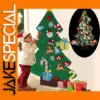 Festive Felt Christmas Tree Wall Decor for Kids