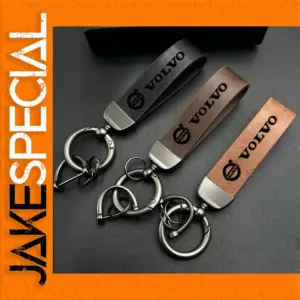 Volvo Leather Keychain for Models XC90 to C70