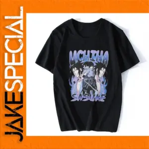 Men's Oversized Anime Graphic T-Shirt for Streetwear