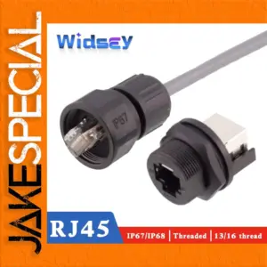 Outdoor Waterproof RJ45 Connector IP67 for Ethernet
