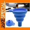 Blue Collapsible Silicone Car Funnel