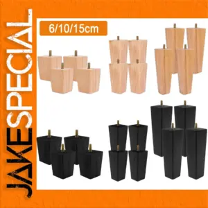 Solid Wood Furniture Legs Set for Modern Decor