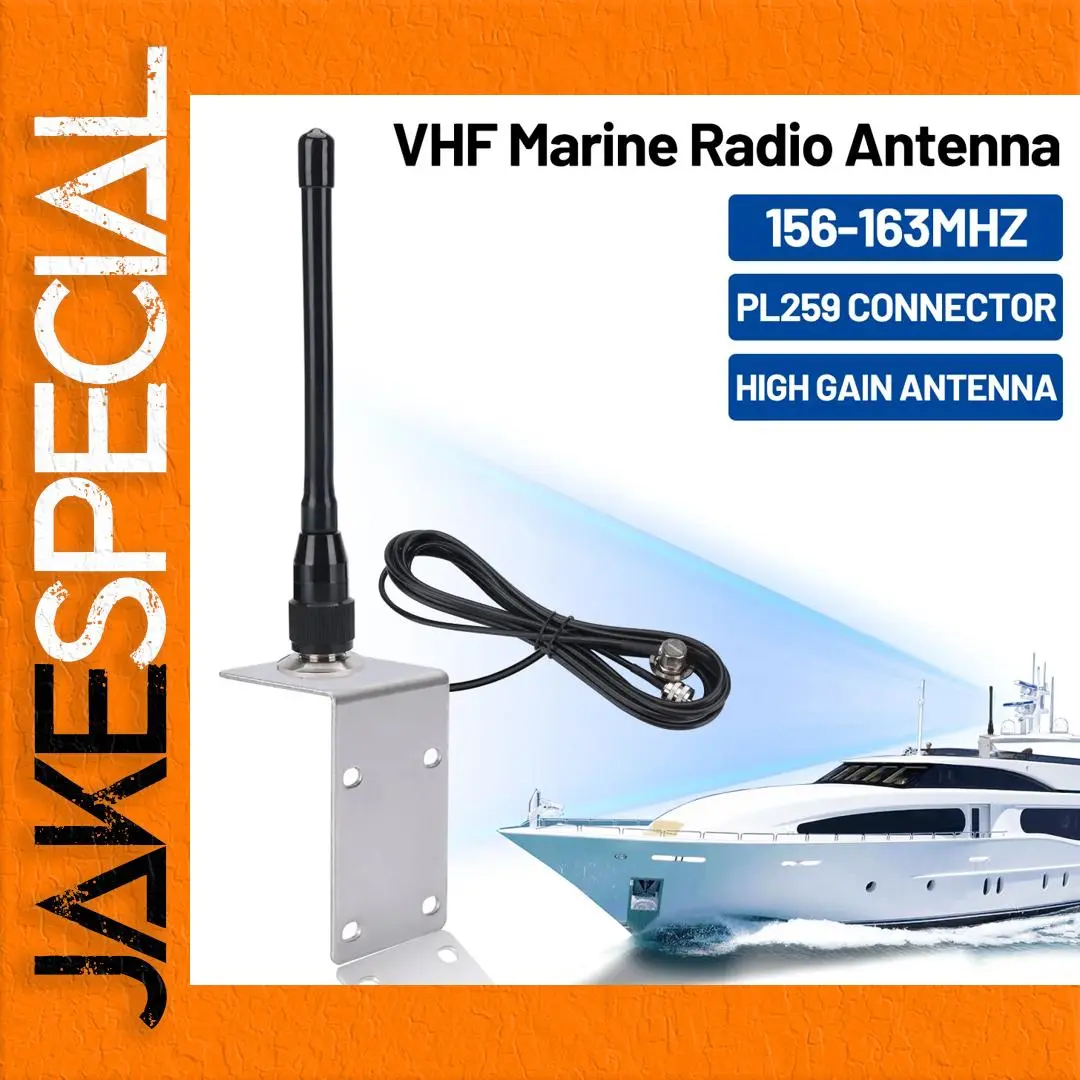 VHF Marine Radio Antenna 156-163MHz 2.0dB 1 VHF Marine Radio Antenna 156-163MHz 2.0dB