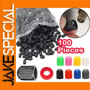 Vibrant Plastic Tire Valve Caps Set (10-100 pcs)
