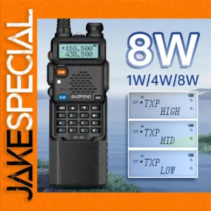 Baofeng UV-5R Dual-Band Walkie-Talkie 8W, 3800mAh