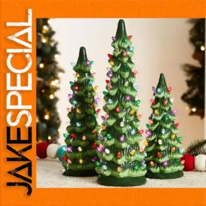 Resin Tabletop Christmas Tree with LED Lights