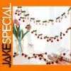 Cherry Felt Ball Garland for Home Decor