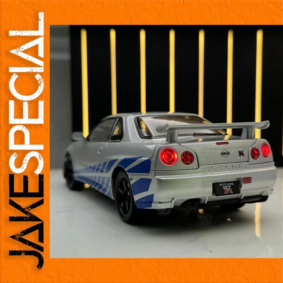 1:24 Nissan Skyline R34 GT-R Diecast Model 1 1:24 Nissan Skyline R34 GT-R Diecast Model
