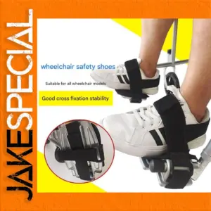 Black Wheelchair Foot Restraint Shoes for Stability