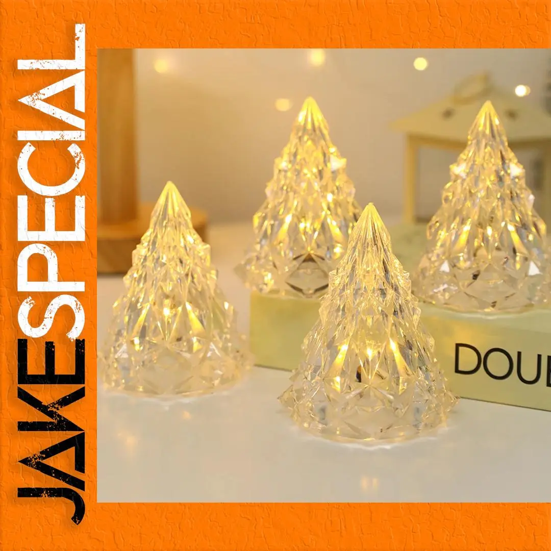 Flameless LED Christmas Tree Candles Set 1 Flameless LED Christmas Tree Candles Set