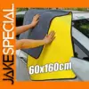 Bright Yellow Microfiber Car Wash Towel 60x160cm