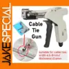 Professional Metal Cable Tie Gun in Green