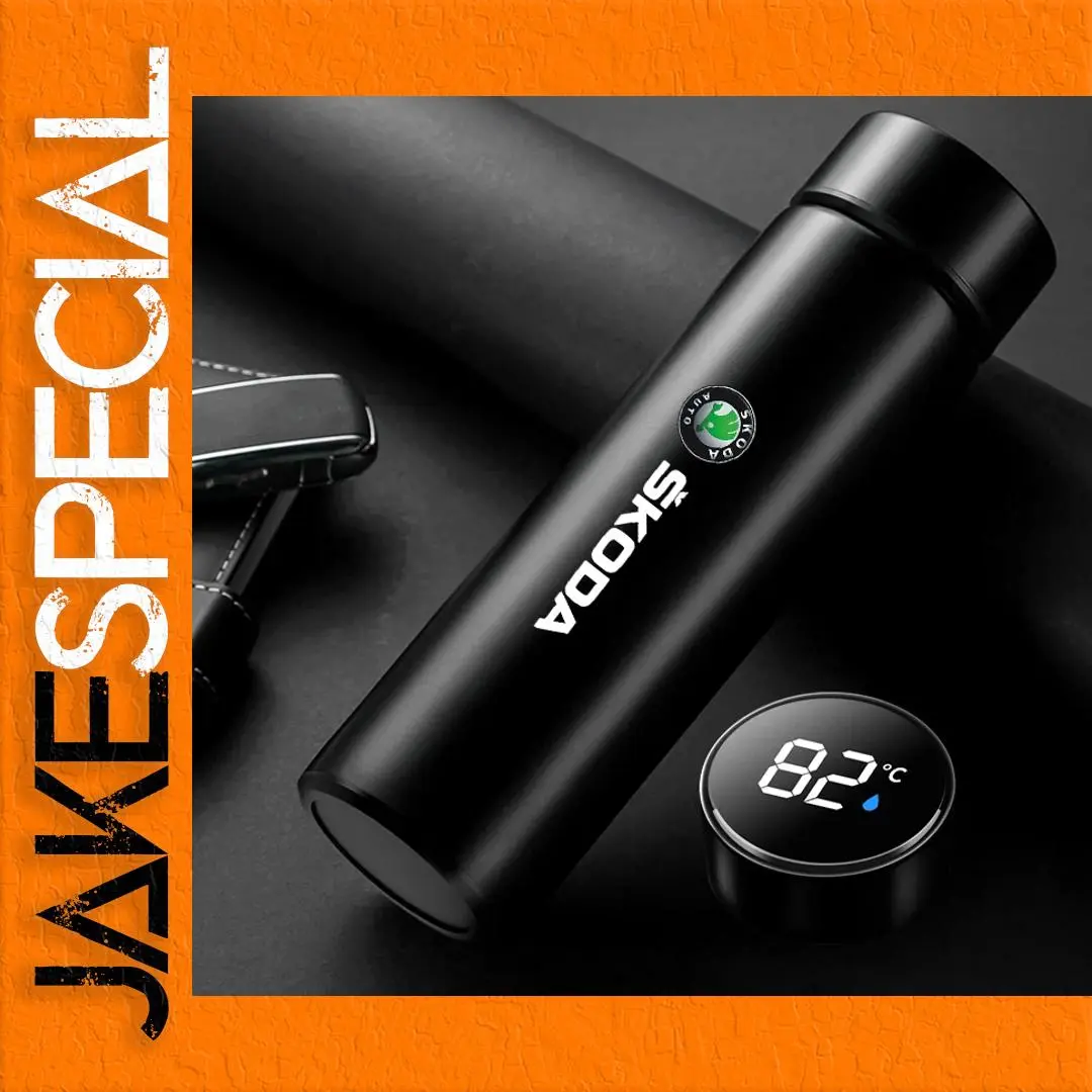 SKODA 500ml Digital Thermos Vacuum Flask 1 SKODA 500ml Digital Thermos Vacuum Flask