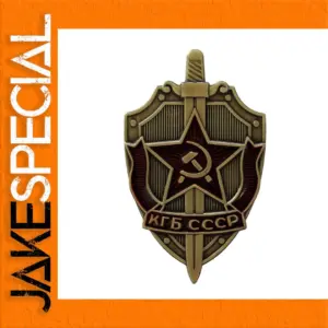 Soviet Enamel Pin with Red Star Emblem