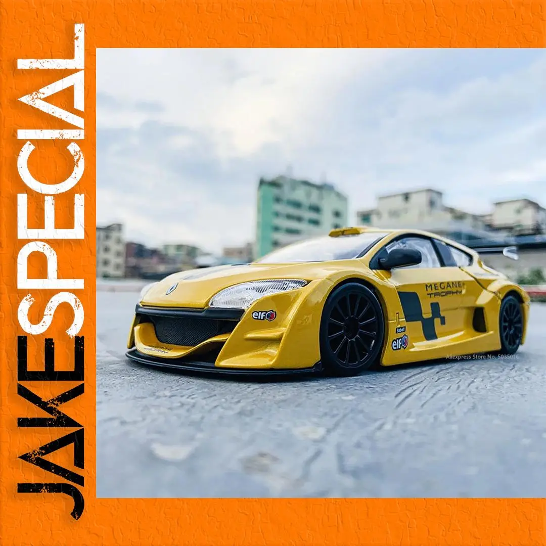 Yellow Renault Megane Trophy Model Car 1 Yellow Renault Megane Trophy Model Car