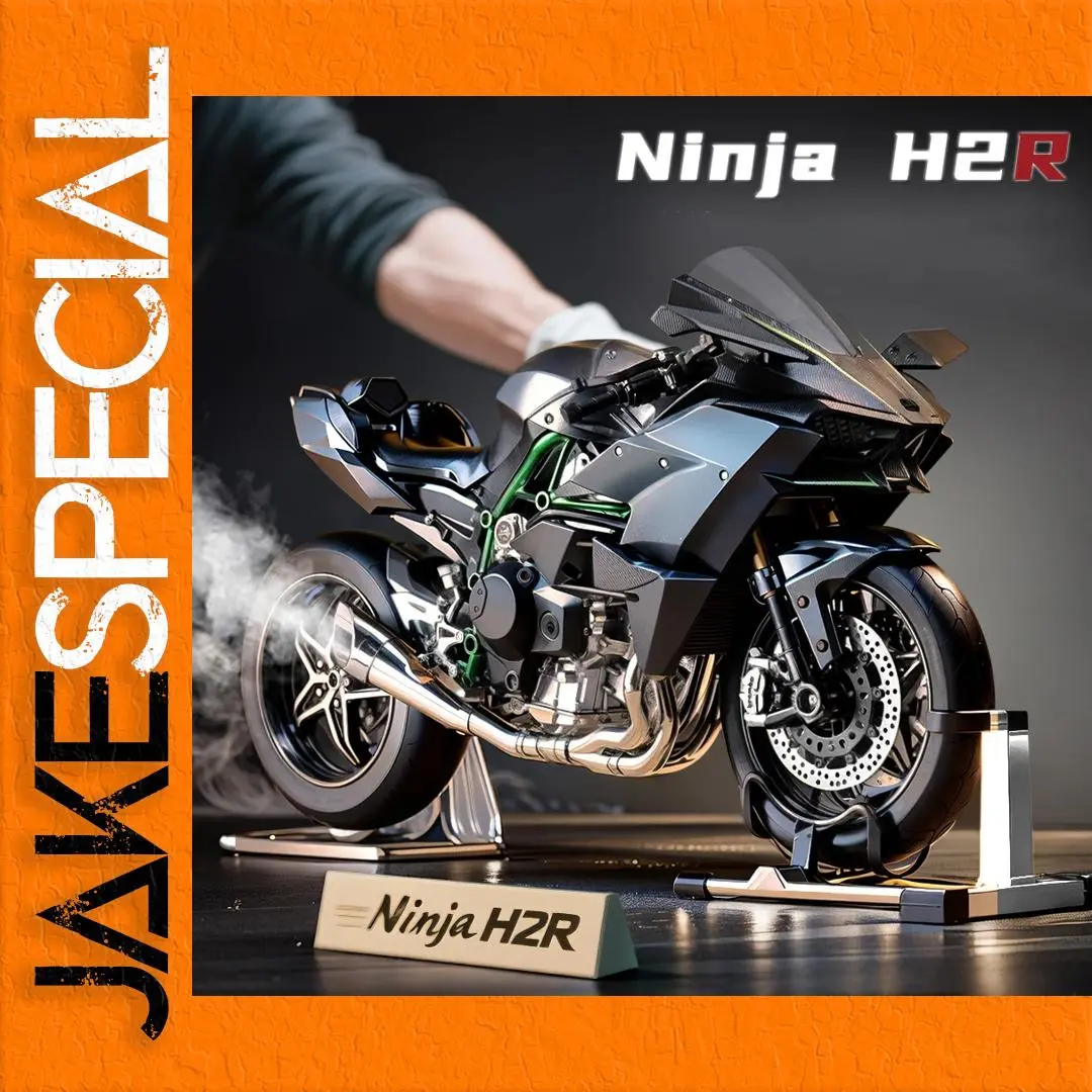 Kawasaki H2R Ninja 1:9 Scale Motorcycle Model 1 Kawasaki H2R Ninja 1:9 Scale Motorcycle Model
