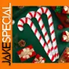 Festive Inflatable Candy Cane Stick for Holidays