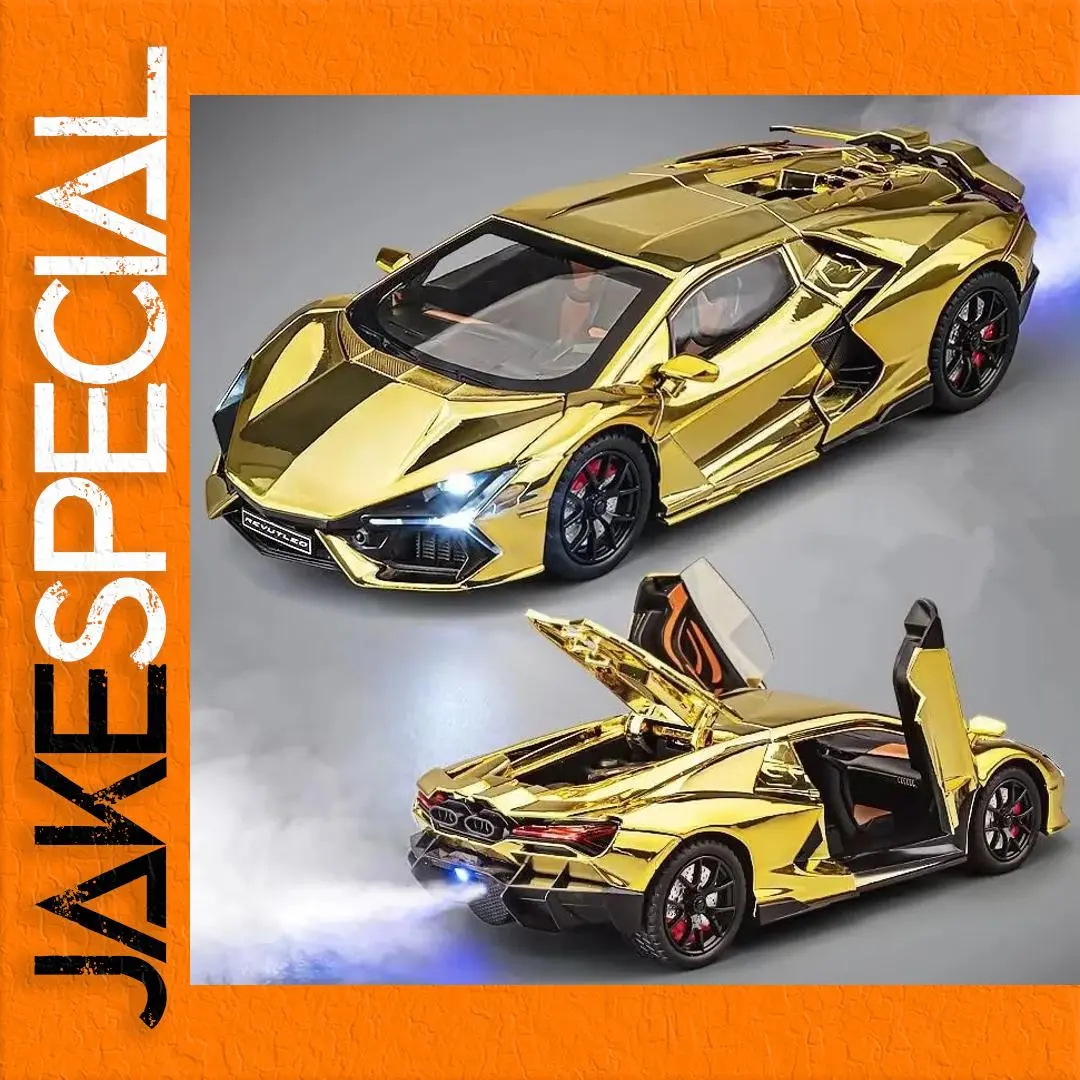 Gold 1/24 Scale Alloy Car Model 1 Gold 1/24 Scale Alloy Car Model
