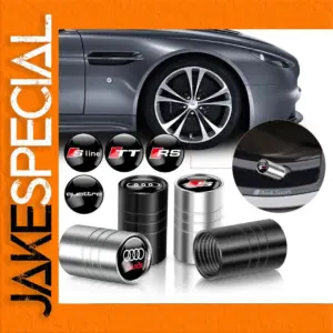 Premium Metal Alloy Tire Valve Caps Set