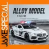 1:36 BMW M8 Police Car Diecast Model