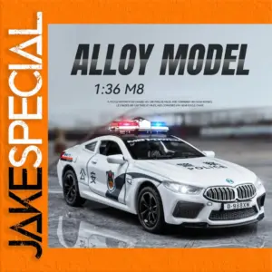 1:36 BMW M8 Police Car Diecast Model
