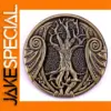 Vintage Viking Celtic Tree Enamel Brooch
