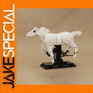 White Custom Pony Model Kit with 515 ABS Bricks