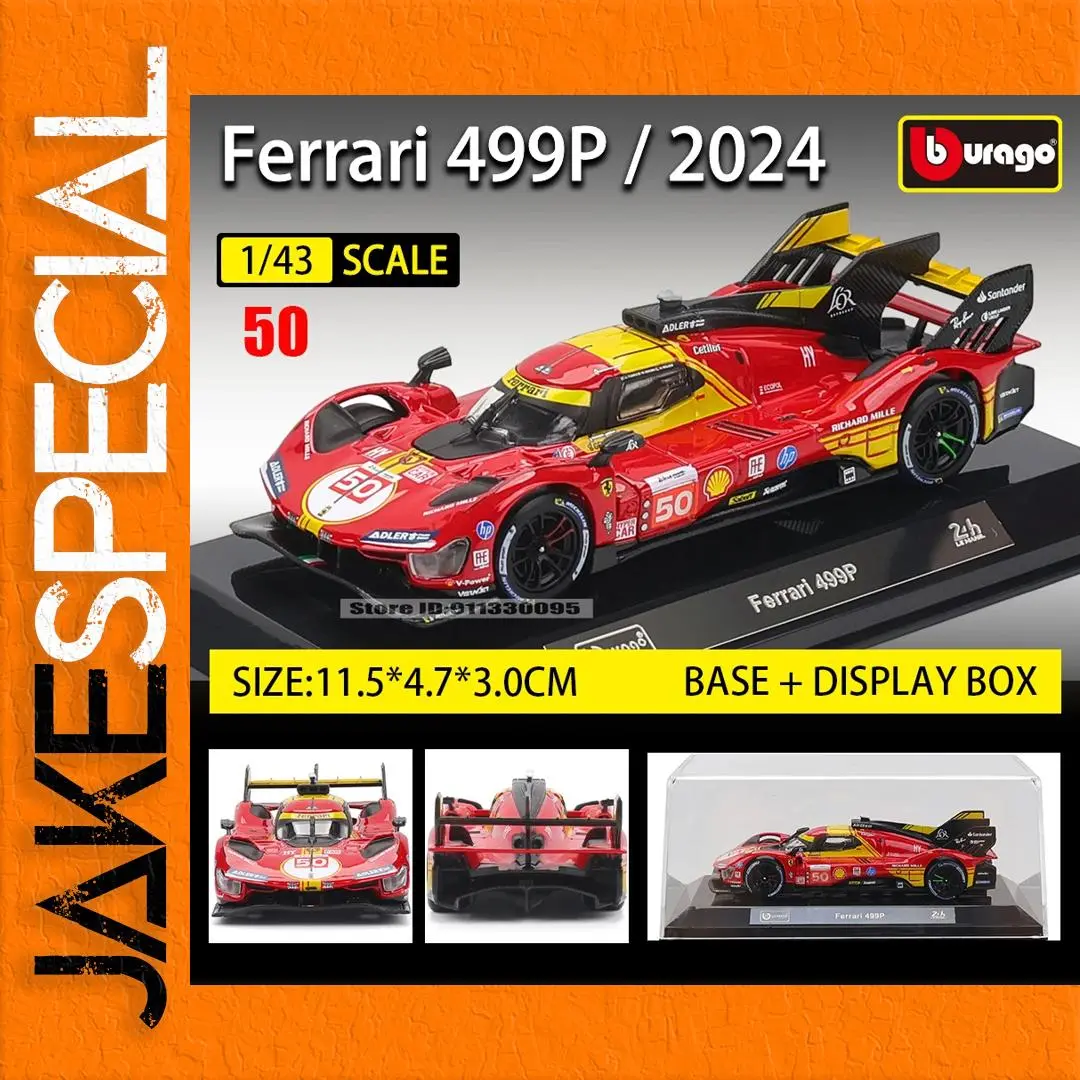 Ferrari 499P No.50 1:43 Scale Diecast Model 1 Ferrari 499P No.50 1:43 Scale Diecast Model