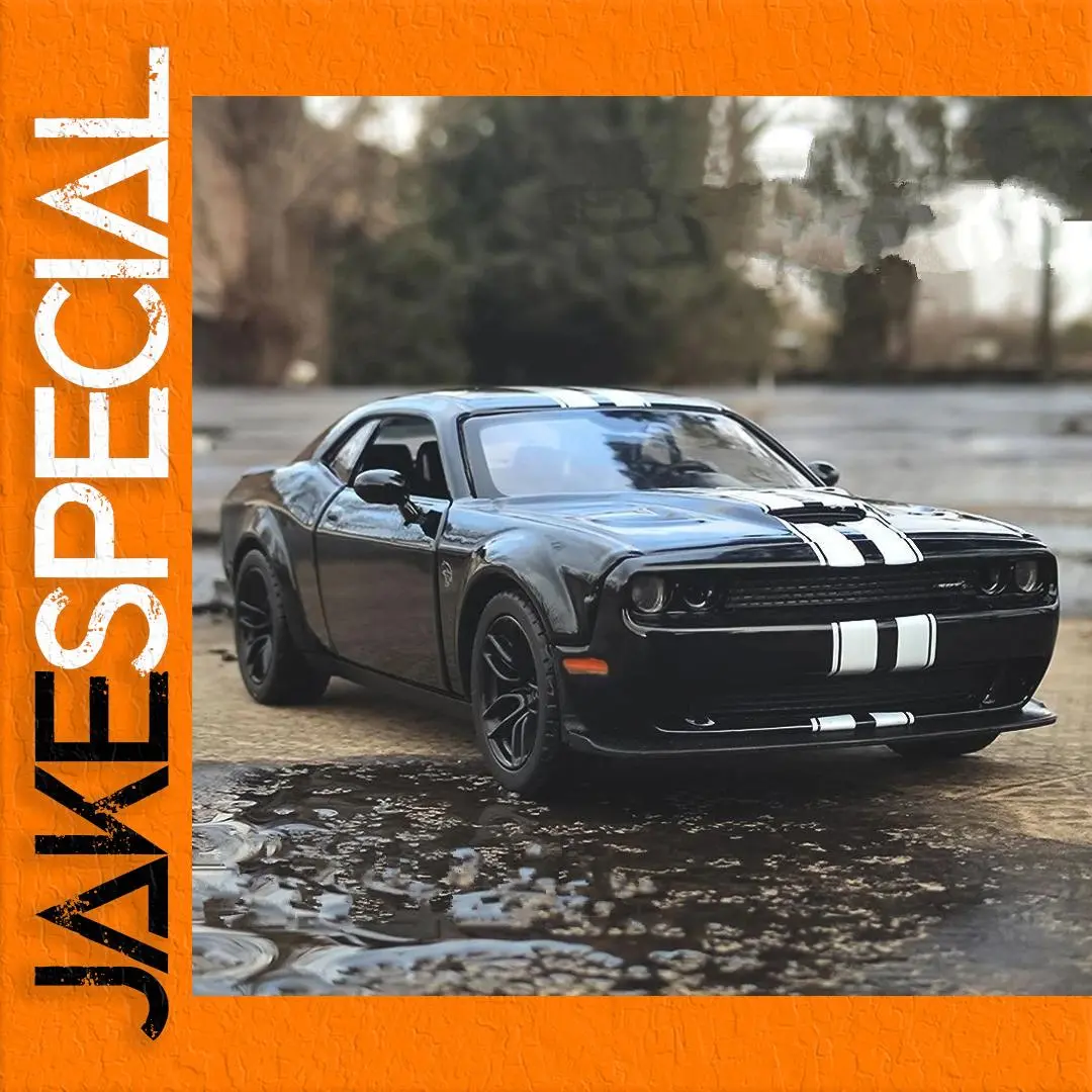 Dodge Challenger SRT Hellcat 1:24 Model Black 1 Dodge Challenger SRT Hellcat 1:24 Model Black