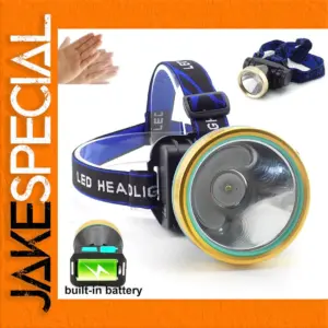 Rechargeable LED Headlamp with Motion Sensor