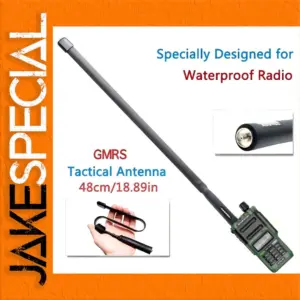ABBREE GMRS-48CM Tactical Antenna for Baofeng
