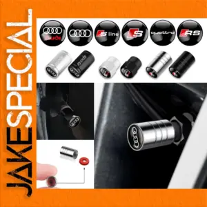 Stylish Aluminum Tire Valve Caps Set