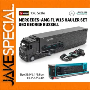 Bburago 1:43 F1 Hauler Set with Cars