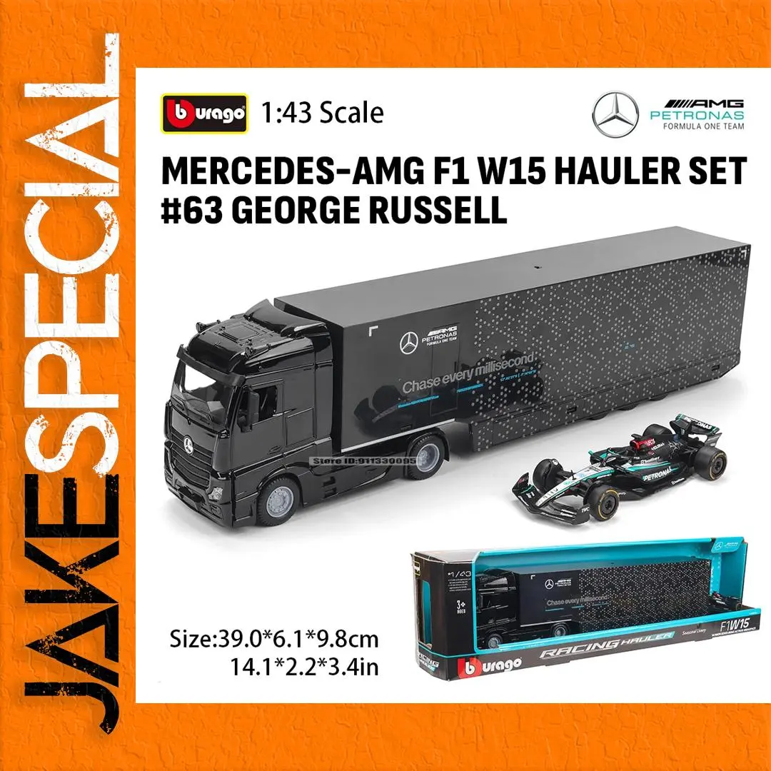 Bburago 1:43 F1 Hauler Set with Cars 1 Bburago 1:43 F1 Hauler Set with Cars