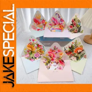3D Floral Pop-Up Greeting Card 11.5x15cm