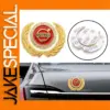 Luxury Gold and Red Vehicle Emblem, 7.7x6 cm