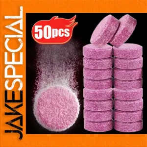 Pink Windshield Cleaner Tablets for Automotive Use