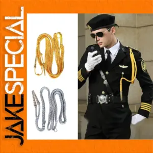 Aiguillette Shoulder Cord in Yellow and Gray